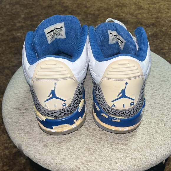 Size 9 - Air Jordan 3 Retro 2011 True Blue Project Restoration Ready Shoes - Picture 2 of 15